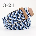 ZLD 60 Colors Female Casual Knitted Pin Buckle Men Belt Woven Canvas Elastic Expandable Braided Stretch Belts For Women Jeans preview-6