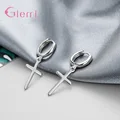 Fashion Trendy 925 Sterling Silver Earrings Cross Drop Earrings For Women Men Gift Earings Pendant Fine Jewelry Wholesale preview-4