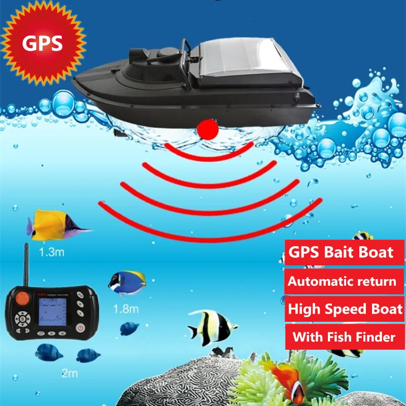 Αγορά Παιχνίδια με τηλεχειριστήριο  New updation GPS Fishing Bait Boat 2BG  With 20A or 36A Battery GPS Position Fish Finder boat Auto navigation Auto  Return boats