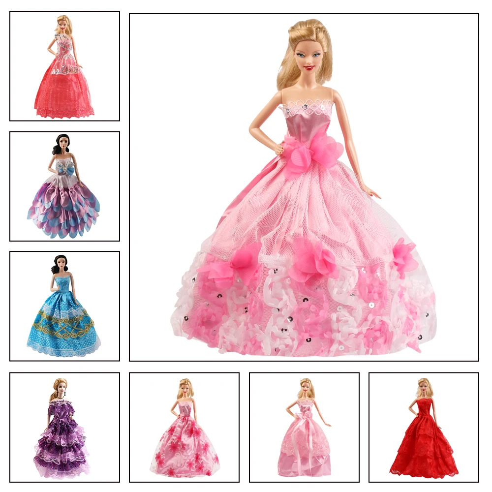 handmade Clothes for barbie dress for barbie Clothes evening dress doll for  barbie accessories wedding dresses