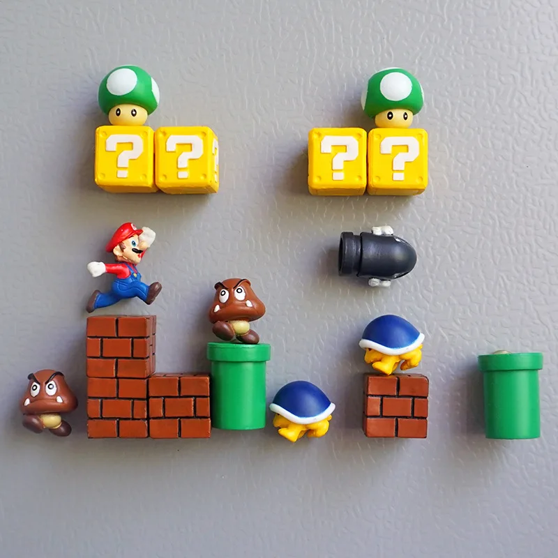 10pcs 3D refrigerator magnet message sticker funny childhood game girl boy student toy home decoration refrigerator sticker
