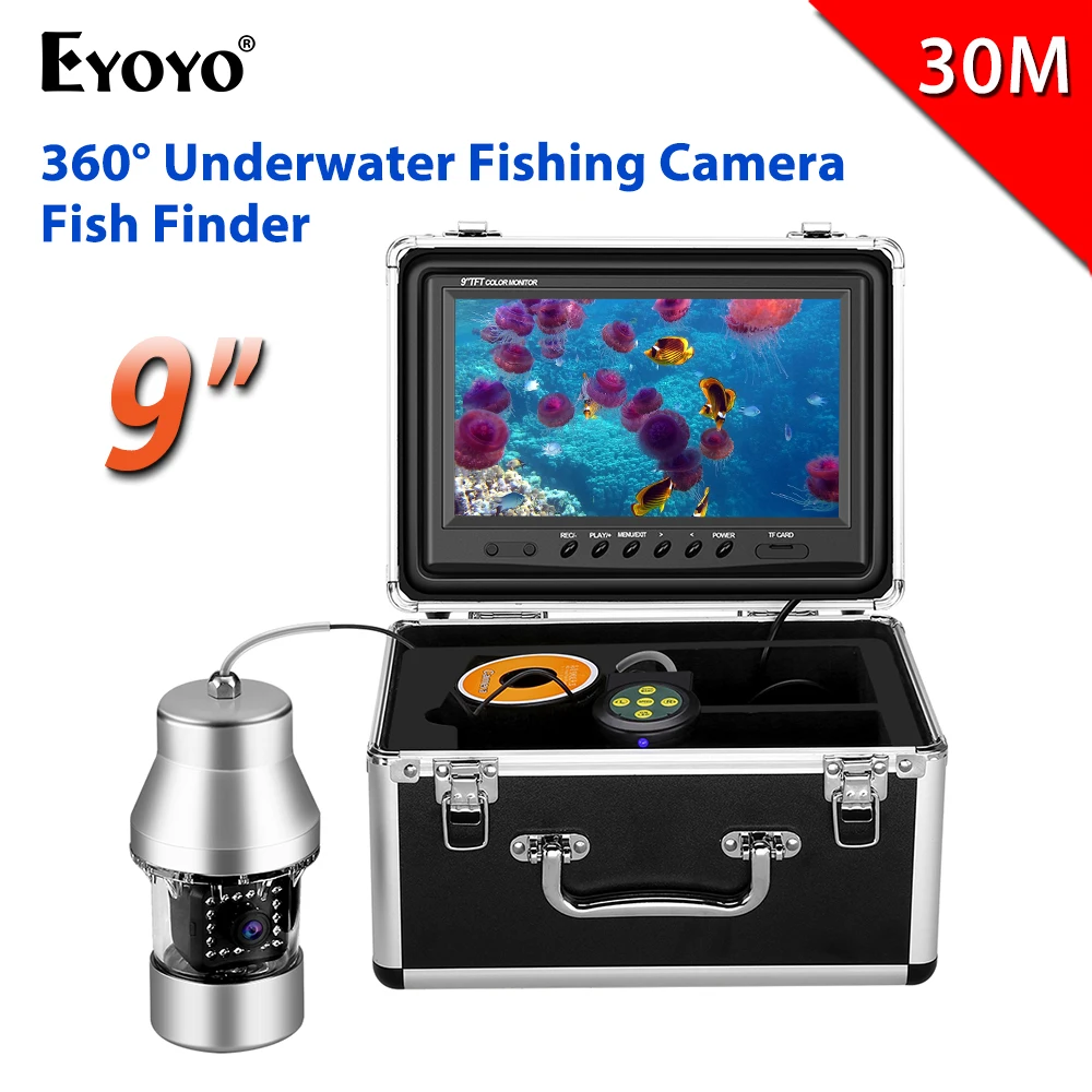 GAMWATER 4.3 Inch DVR Recorder 1000tvl Underwater Fishing Video