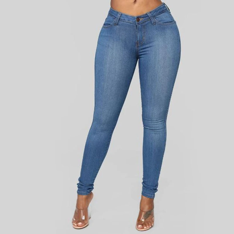 Summer Women Casual Thin Denim Jeans 
