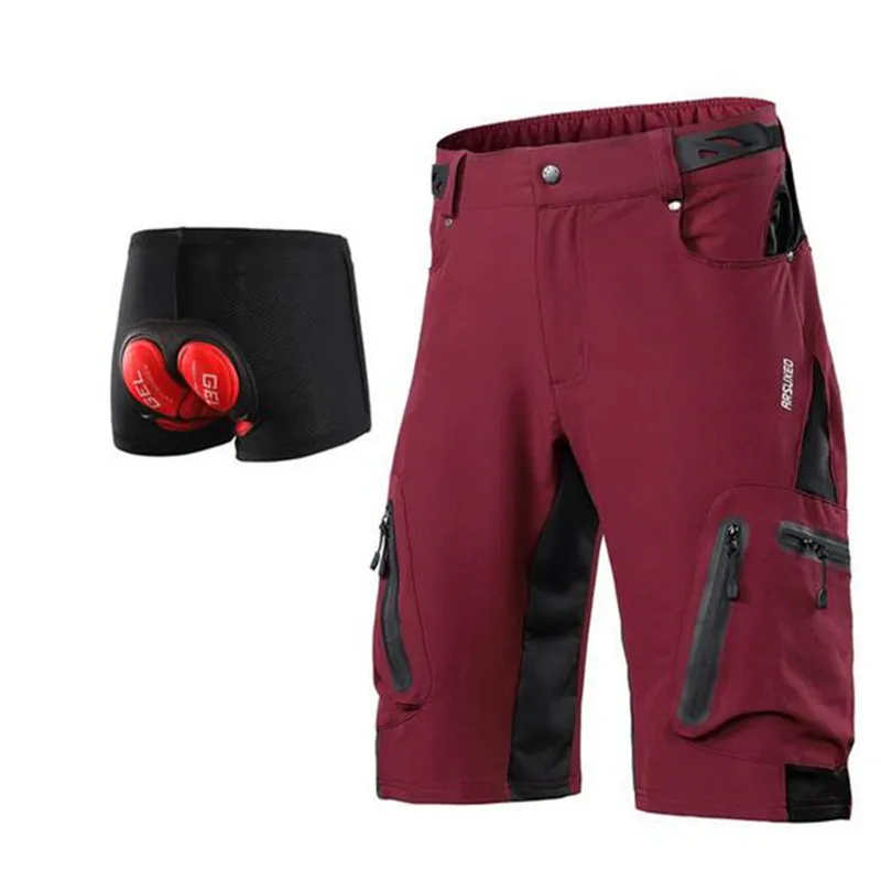 red mountain bike shorts