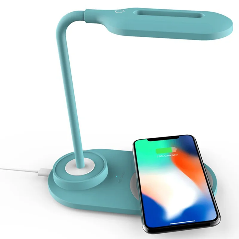 teal desk lamp