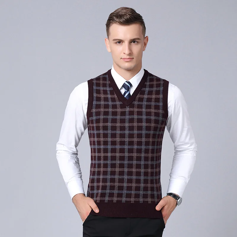 Fashion Sweater Homme Vest Sleeveless 