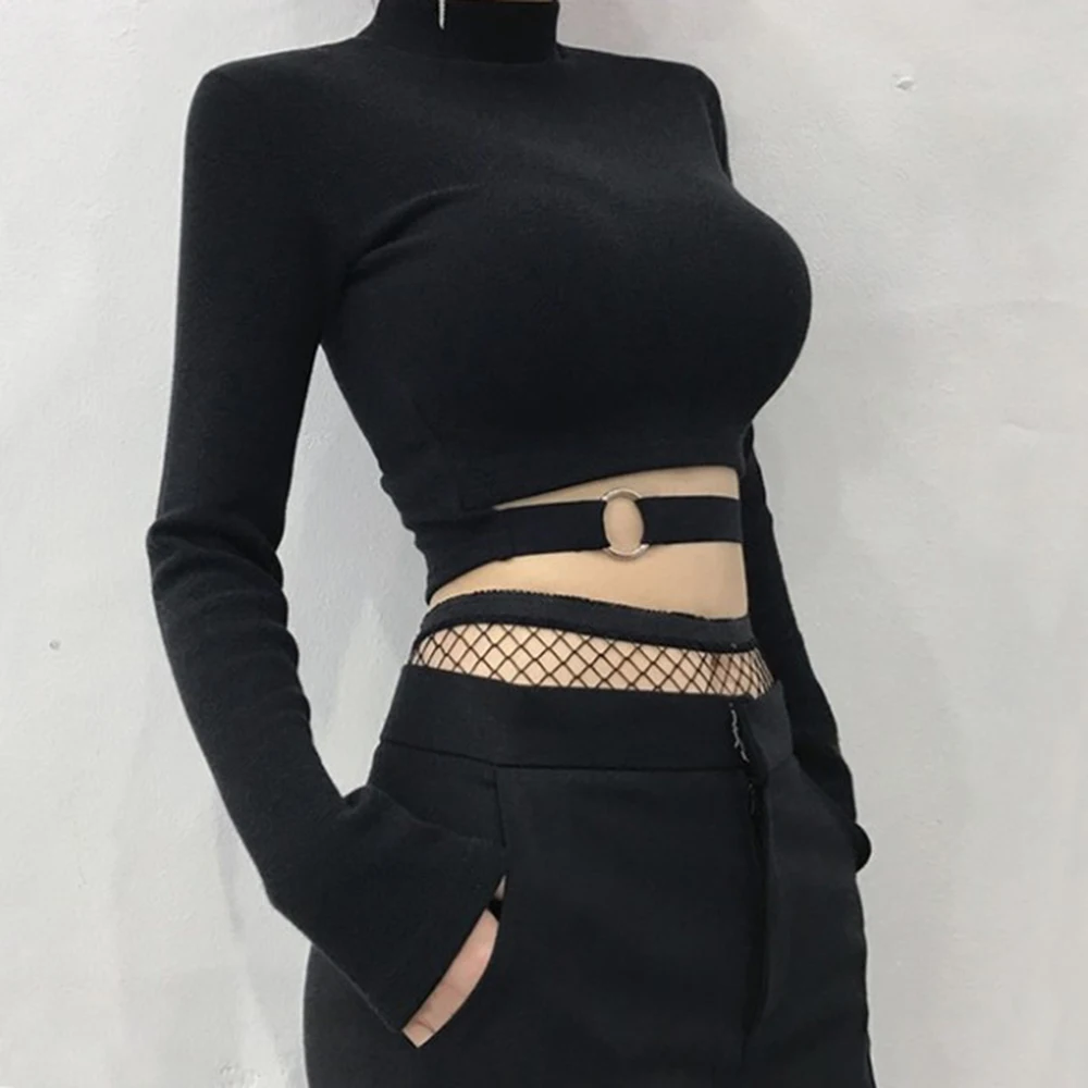 Women Slim Short T-shirt Sexy Tight 