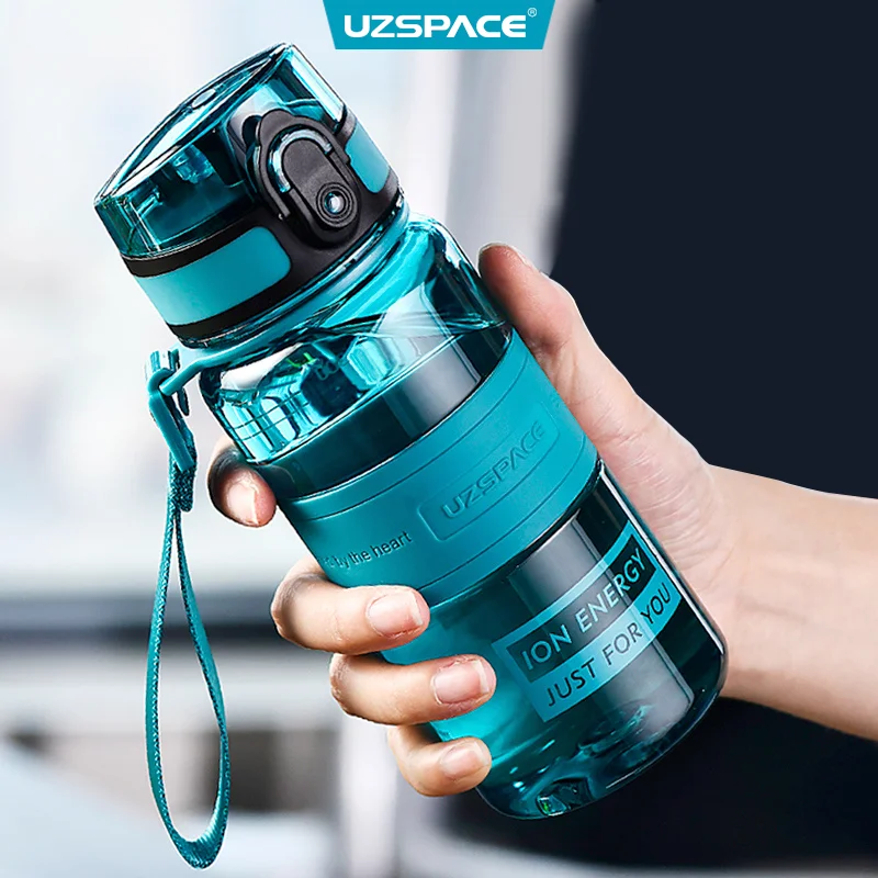 UZSPACE Sport Water Bottles 350ml 500ml Child Couple Outdoor Travel Drinkware Portable Leak-proof Tritan Plastic Bottle BPA Free-animated-img