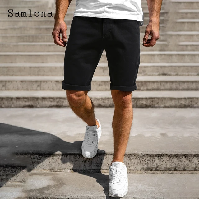 Shorts Jeans Men Straight Casual Trend 