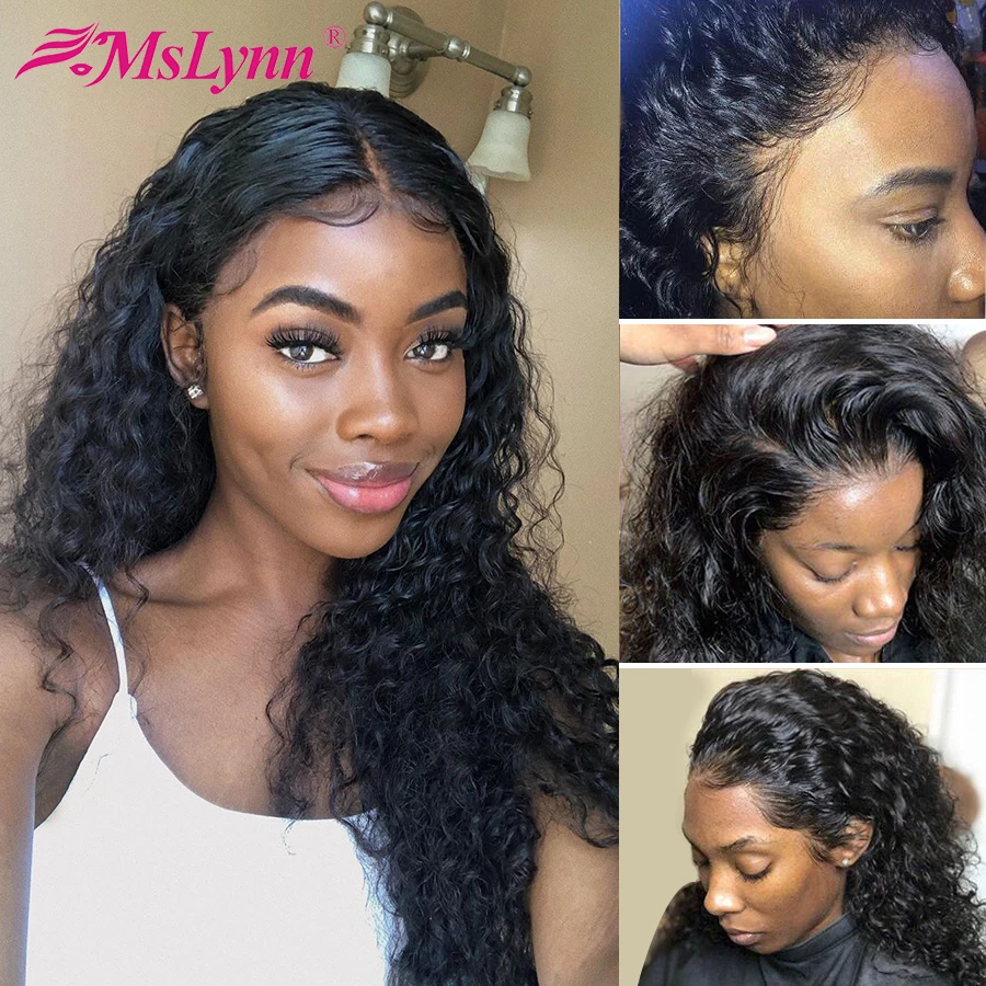 360 lace frontal water wave wig