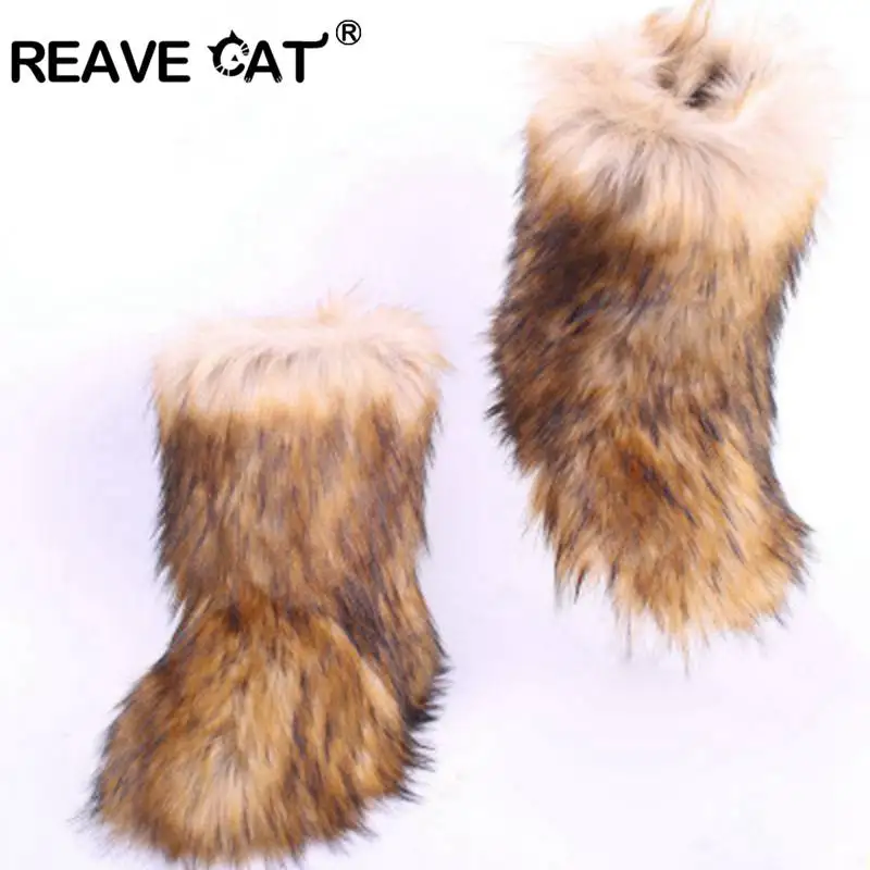 fur top winter boots