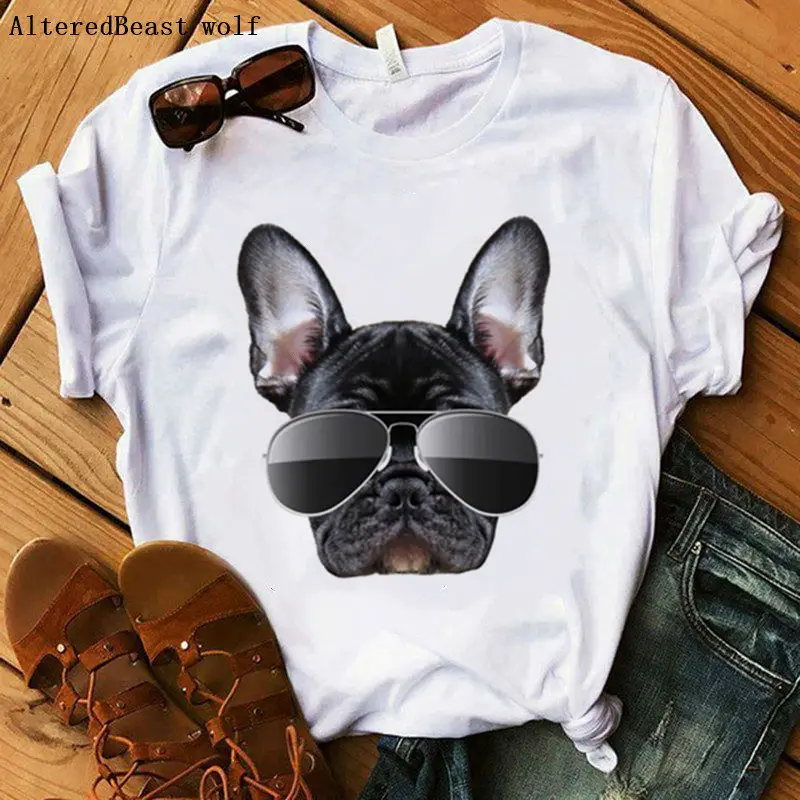 pug t shirt women's