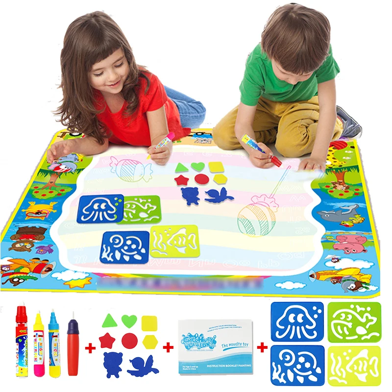 Large Size Water Drawing Mat Aqua Doodle Magic Mat with Pens