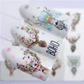 Nail Sticker Wolf Stickers Sliders For Nails Summer Full Nail Design Decorations Water Decals Animal Transfer Children's Slider preview-6