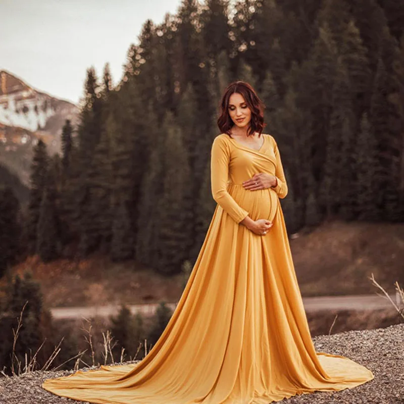 NEW Long section Tail Maternity Dresses 