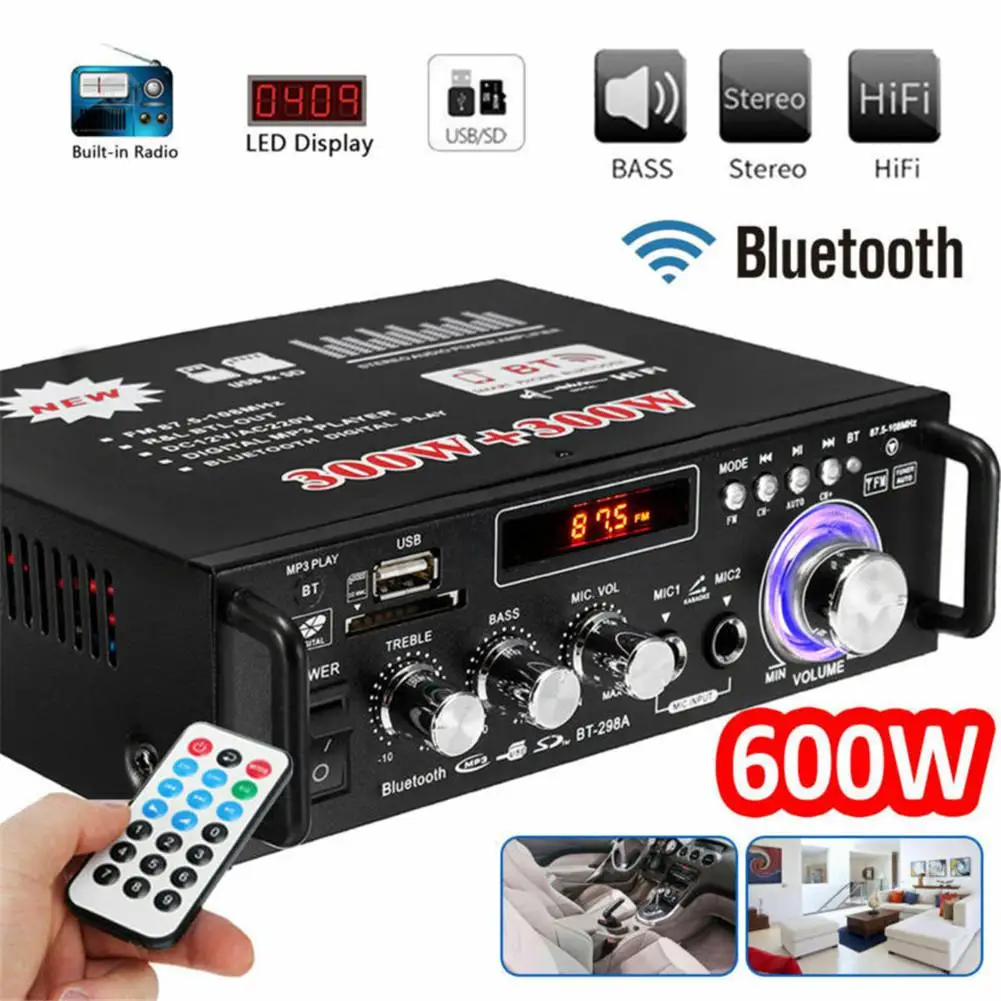 bluetooth stereo power amplifier