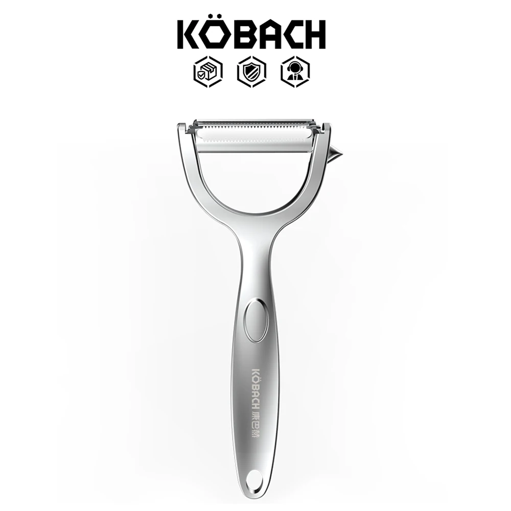 KOBACH stainless steel peeler fruit peeler vegetable peeler multi-function peeling knife kitchen sharp skin scraper