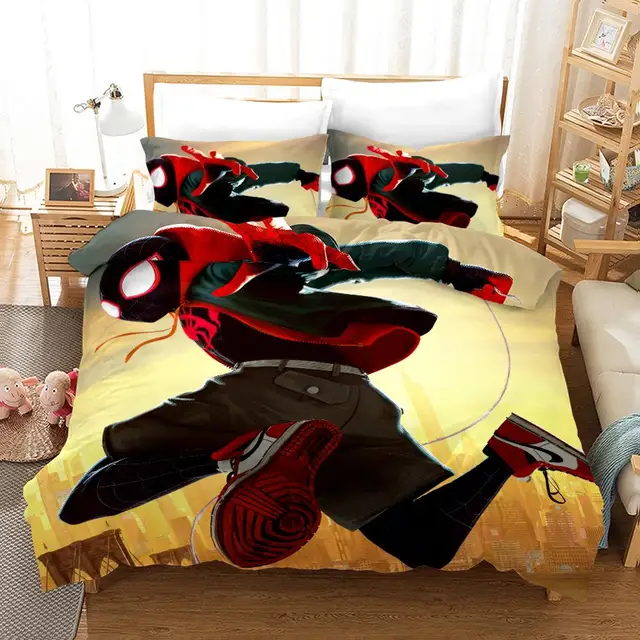 spiderman queen bed set