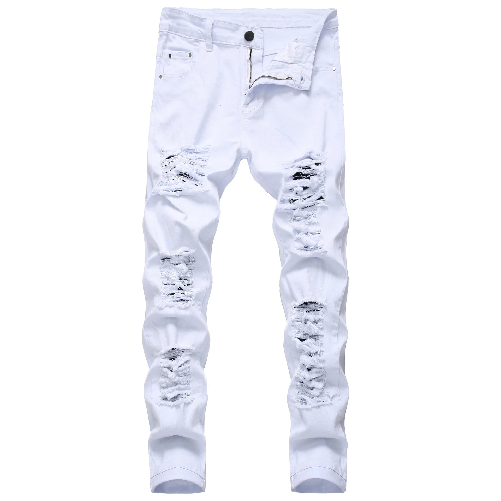 white jeans slim