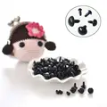 100Pcs/Bag DIY Doll Toy Eyes Black Plastic Safety Eyes Puppets Doll with Washers preview-4