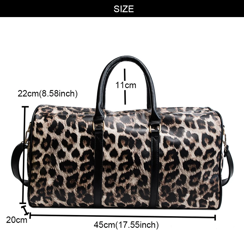 leopard carry on bag