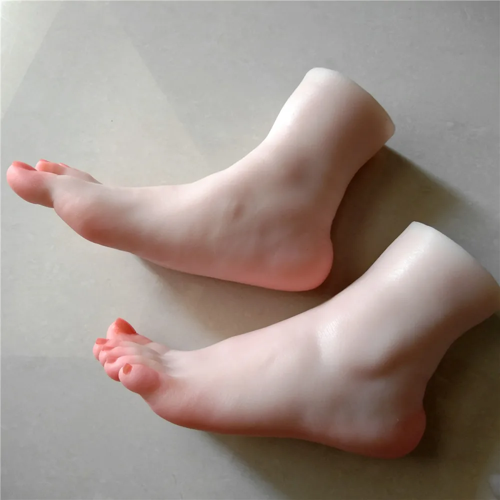 Female Silicone Feet Model New Design Nail Practice Feet Mannequin