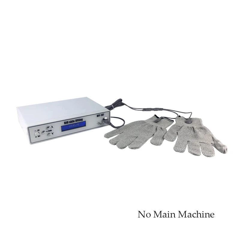 Ems Magic Glove With Button Cable Electricity Conductive Face Body