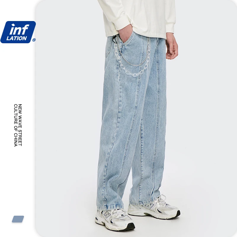 Denim Pants Streetwear Blue Vintage Hip 