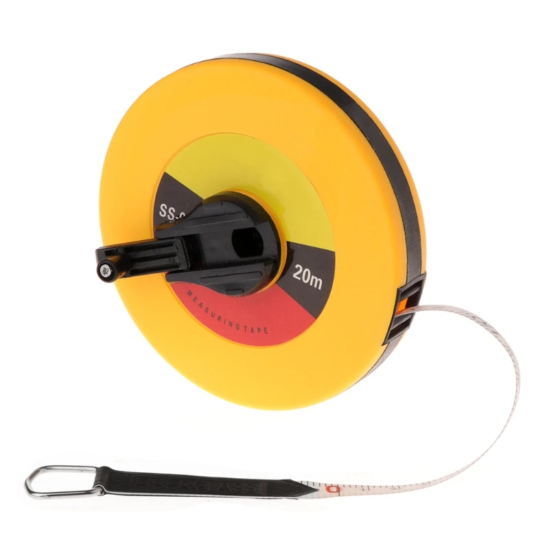 Deli 10M Tape Fiberglass Tape Measure Flexible Measurement Ruler