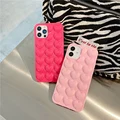 Cute 3D Love Heart Phone Case For iPhone 13 12 11 Pro Max 7 8 6S Plus 11 Pro XS Max XR X SE 2020 Candy Color Cartoon Back Cover preview-3