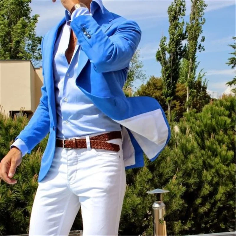 custom blue blazer