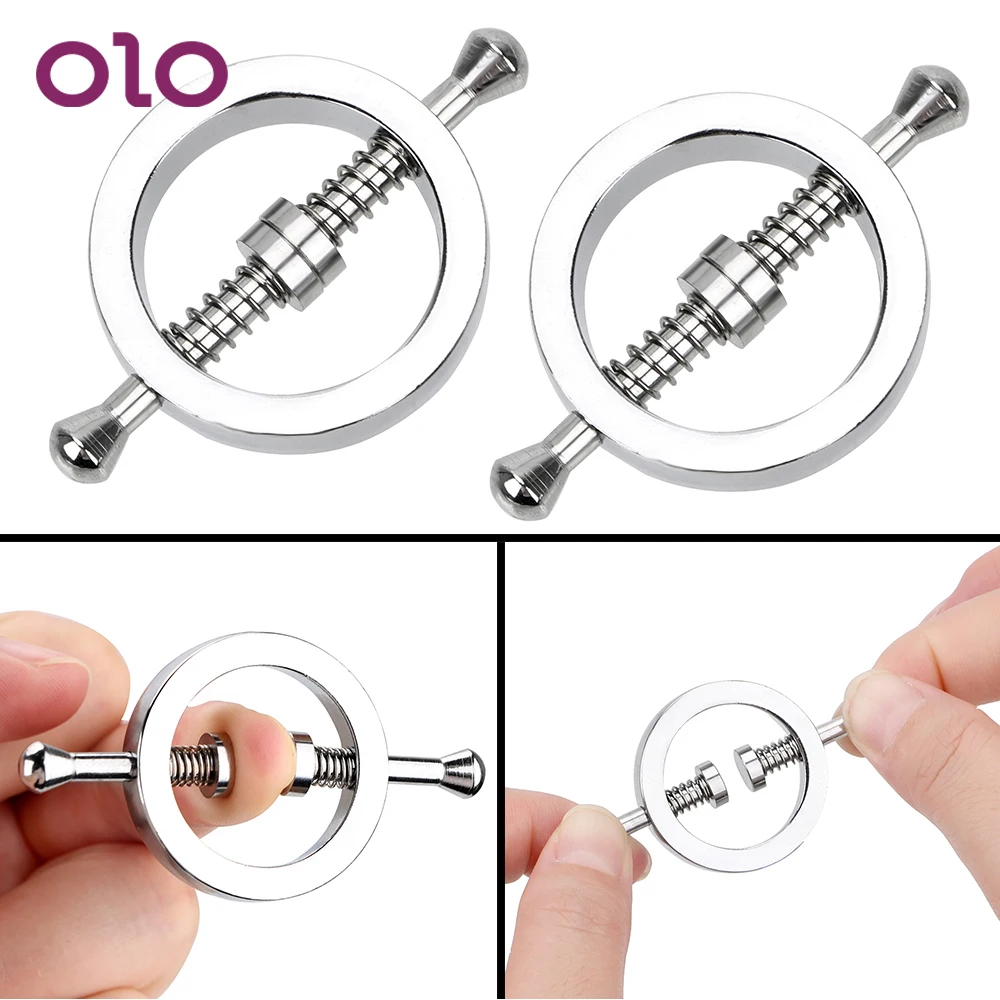 Αγορά Sex products | OLO 1 Pair Sex Slave Restraint Adjustable Metal Nipple  Clip Adult Games Nipple Stimulator Play Clamp Sex Toys for Couple