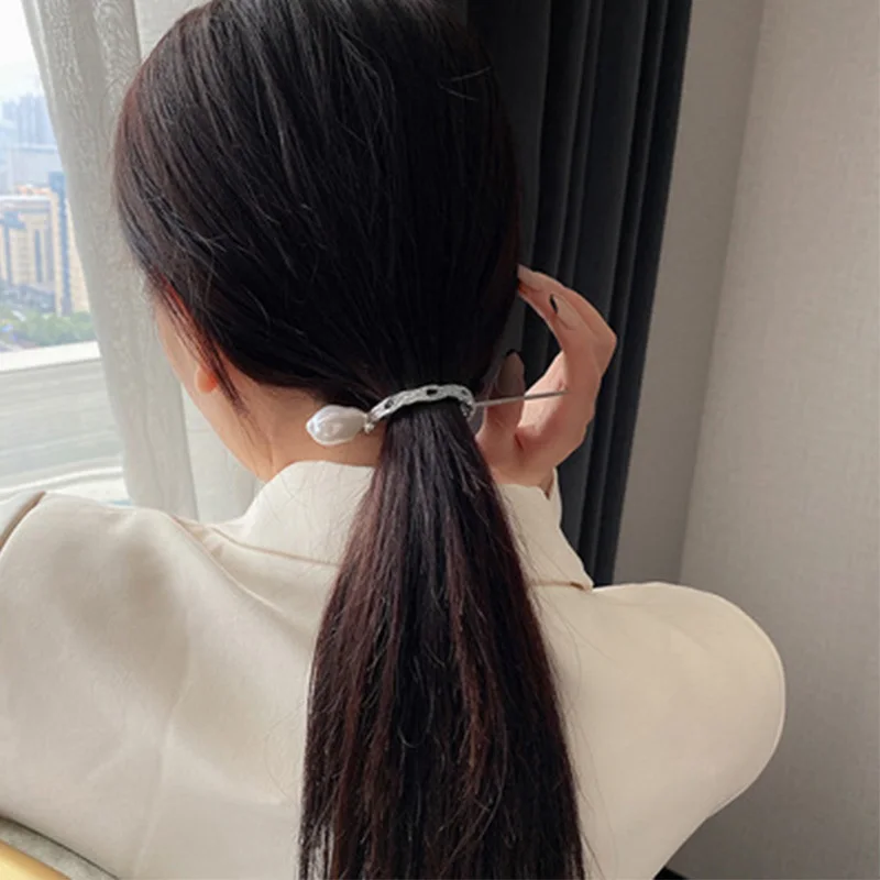Fashion Geometric Hair Stick For Women Hollow Hair Clip Korea Gold
