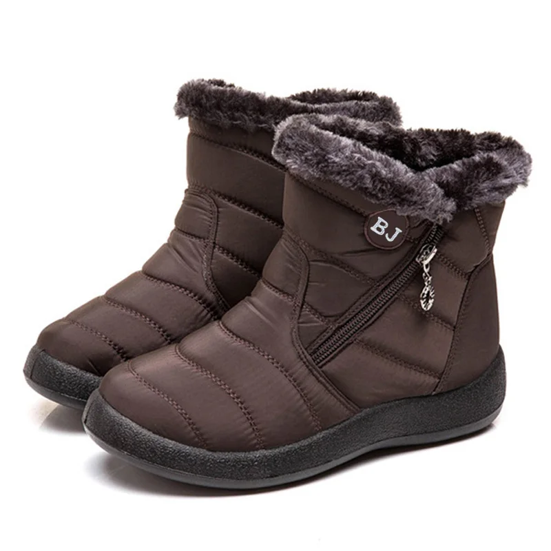 ladies zip up winter boots