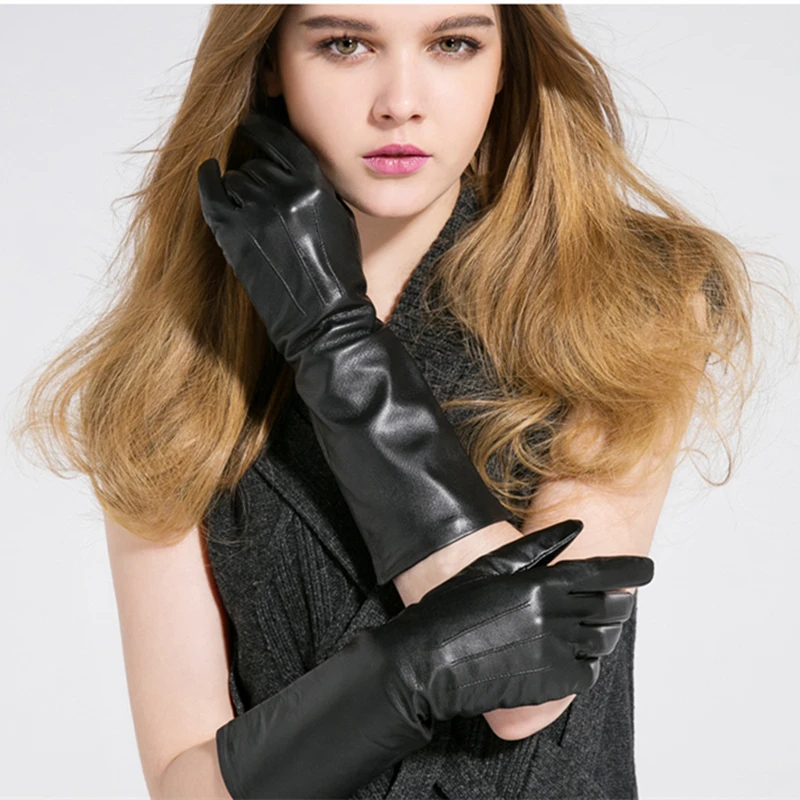 leather gloves women fall