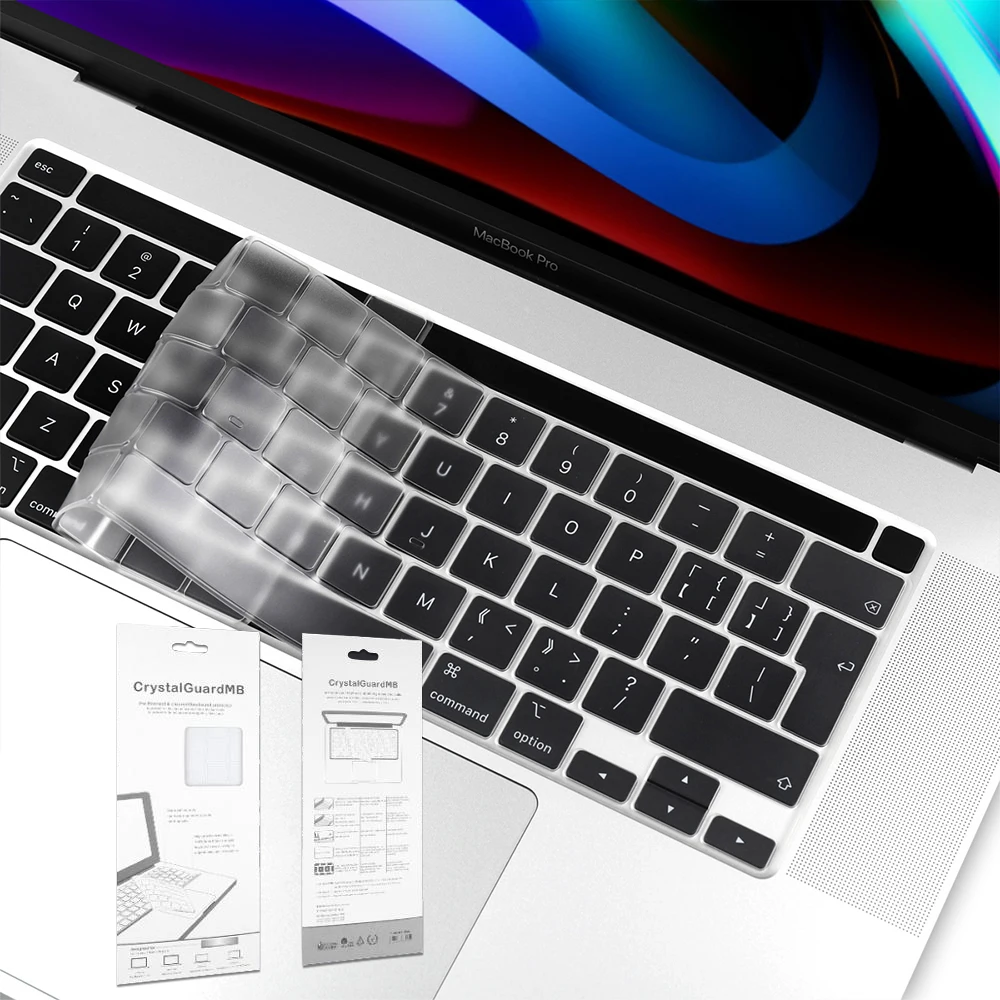 EU/UK Soft TPU Keyboard Cover Transparent Clear Protector For Macbook Air Retina 12 13 2020 New Air Pro 13.3 15 16 inch 2019