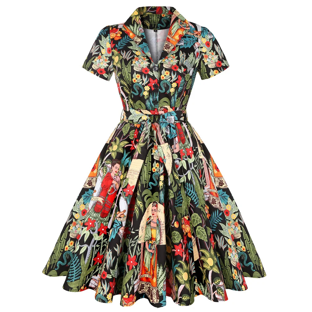 2022 Cotton Vintage Dress SD0002 Women 