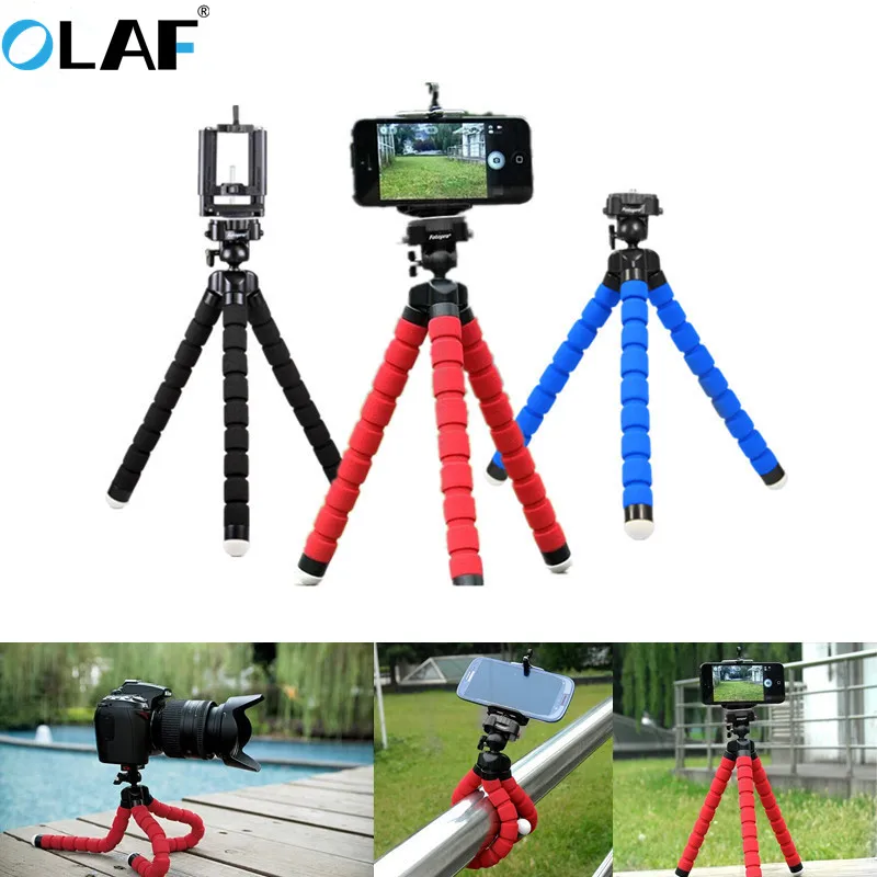 Phone Holder Flexible Octopus Tripod Bracket Selfie Expanding Stand Mount Monopod Styling Accessories For Mobile Phone Camera-animated-img