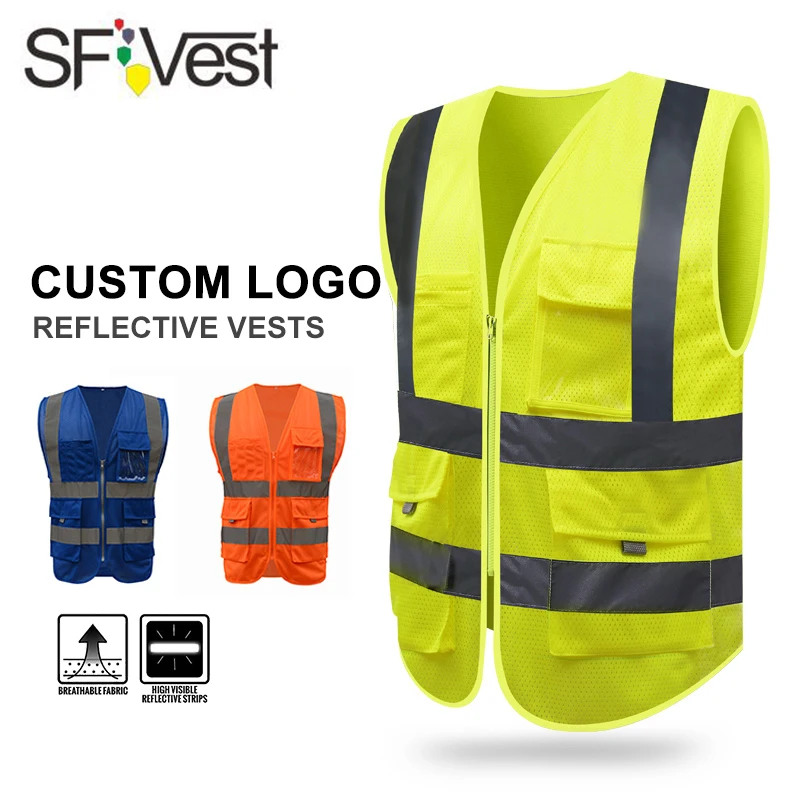 High Visibility Reflective Safety Reflective Vest Personalized