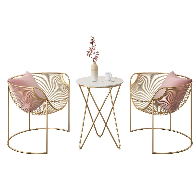 blush gold chair