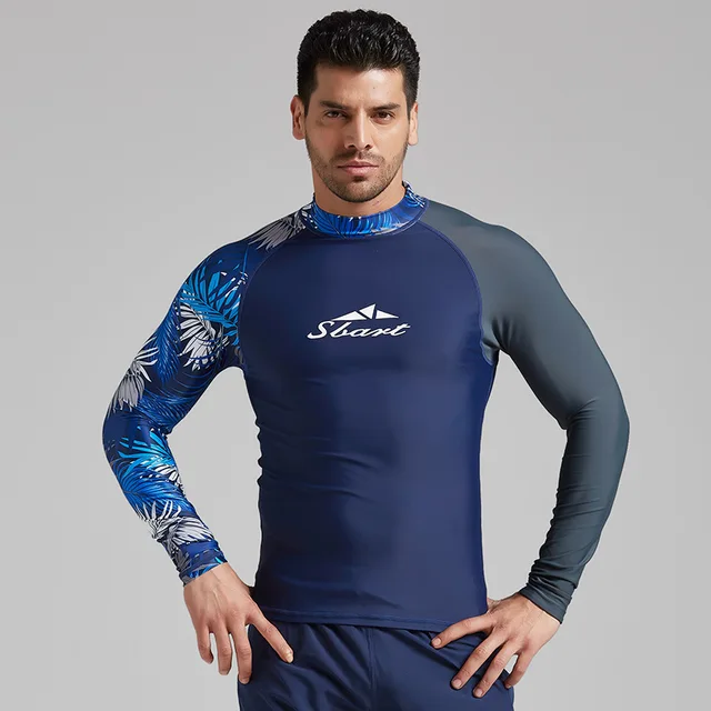 mens uv long sleeve swim shirts