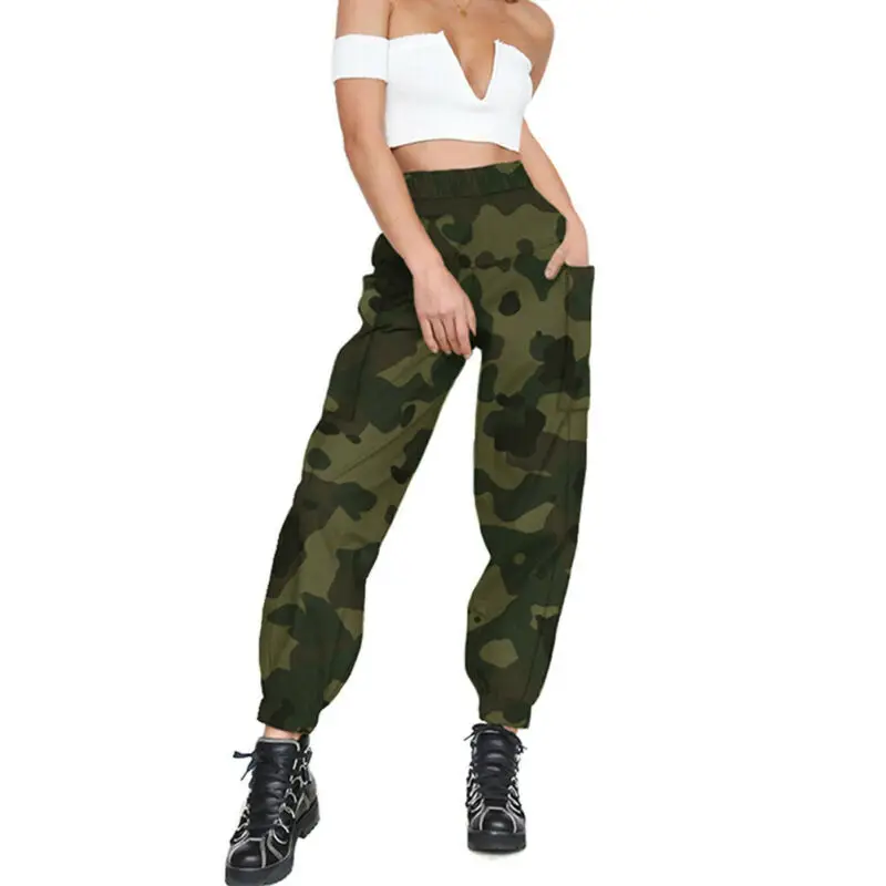 cargo camouflage pants for womens