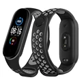 Strap For Xiaomi Mi Band 6 5, Silicone Anti-sweat Replacement Wrist Strap for MiBand 3 4, Sports Bracelet Wristband Accessories