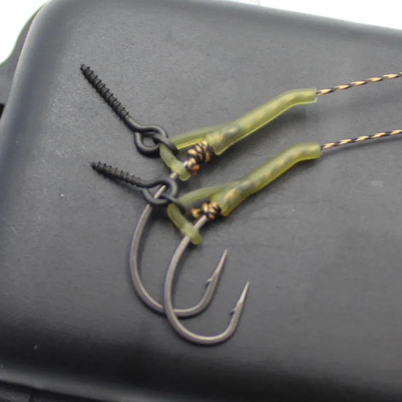 4PCS Carp Fishing Hair Rigs Ready Made Boilie Tied Rig Carp