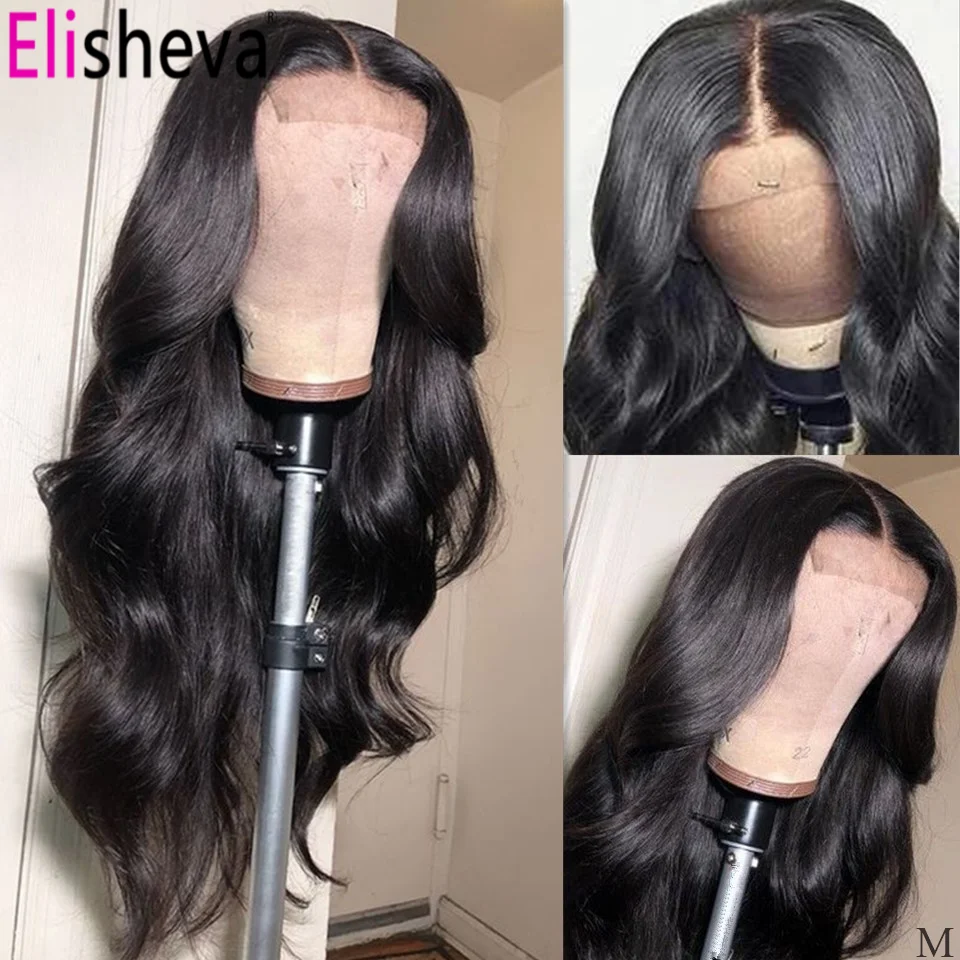 side part body wave closure wig