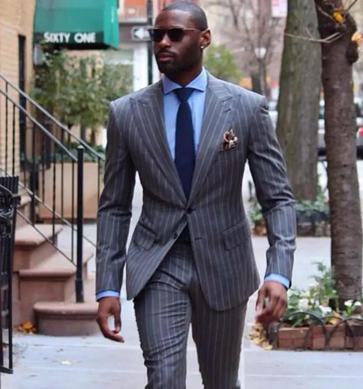 stripe suits