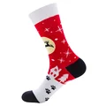 2020 New Christmas Socks Long For Women Fashion Design Plaid Colorful Happy Funny Men High Socks For Gift preview-6