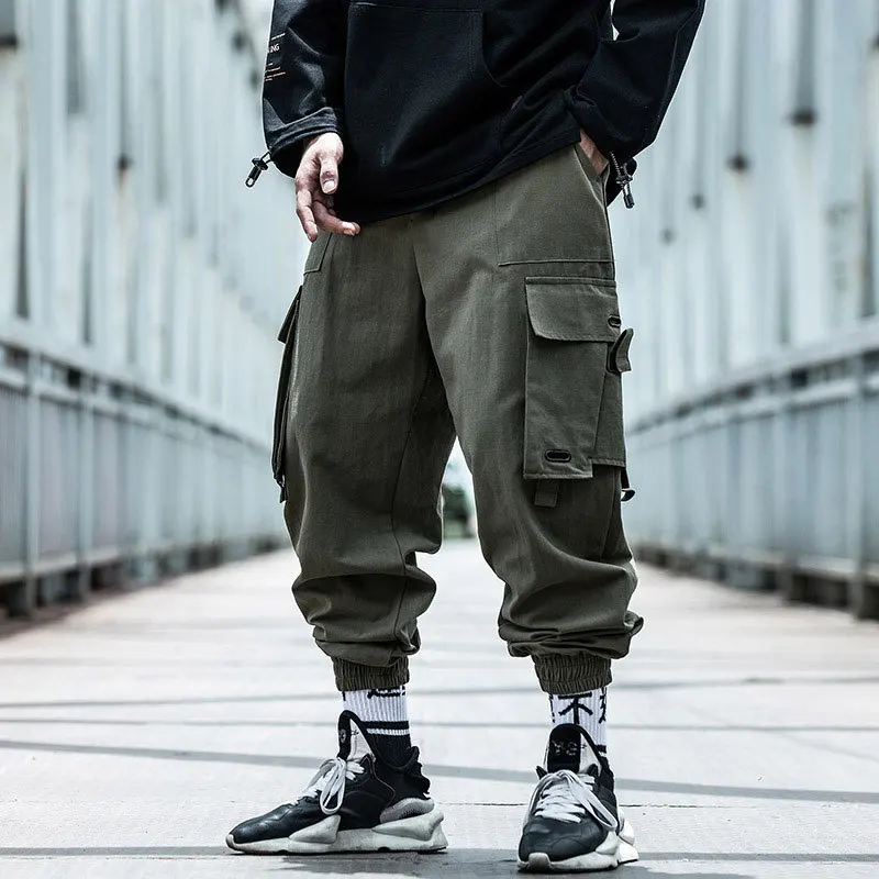 black cargo jogger