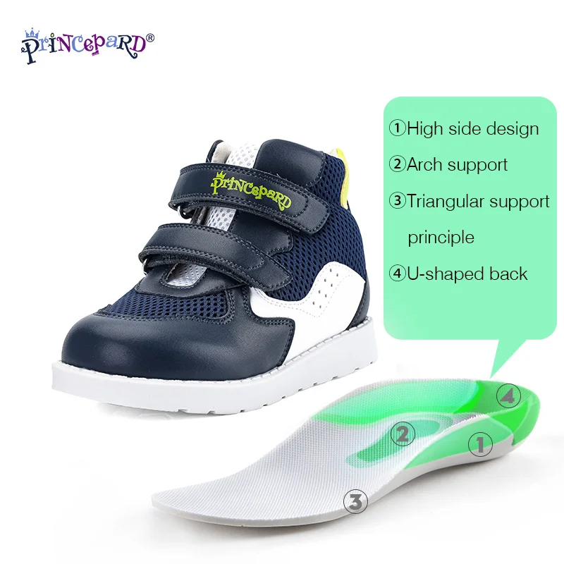 Agora Paidika Papoytsia Prince Pard Kids Orthopedic Sneakers For Boys Girls Club Foot Shoes First Walking Corrective Arch Support Children Shoes