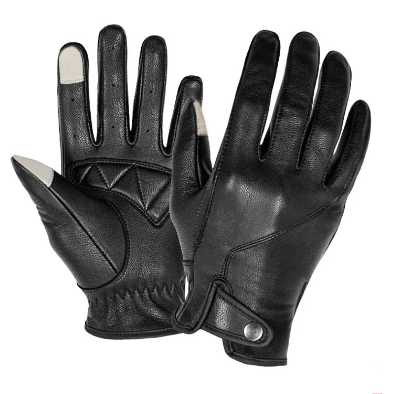 goat leather motorcycle gloves